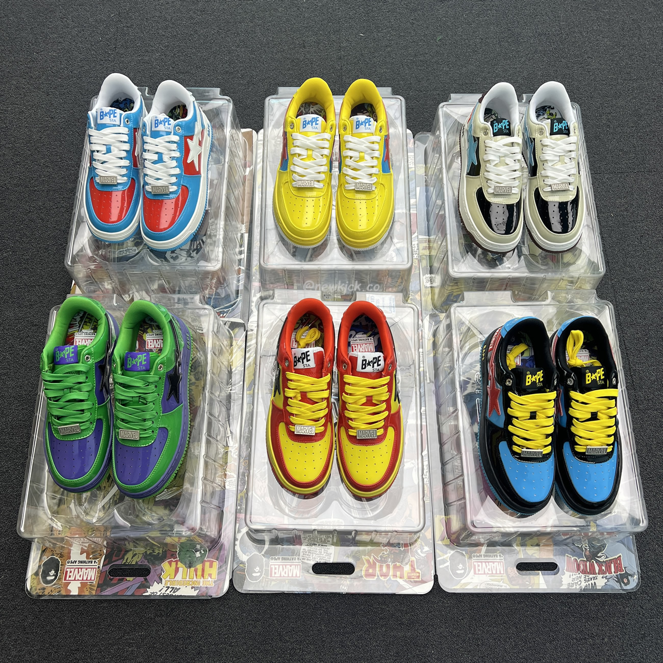 A Bathing Ape Bape Sta Marvel Comics Rocket Raccoon Thor Hulk Captain America Black Widow Iron Man  2022 (29) - newkick.cc